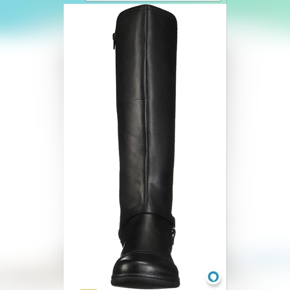 EUC Tall Black Leather Boots - size 8 - Picture 6 of 12